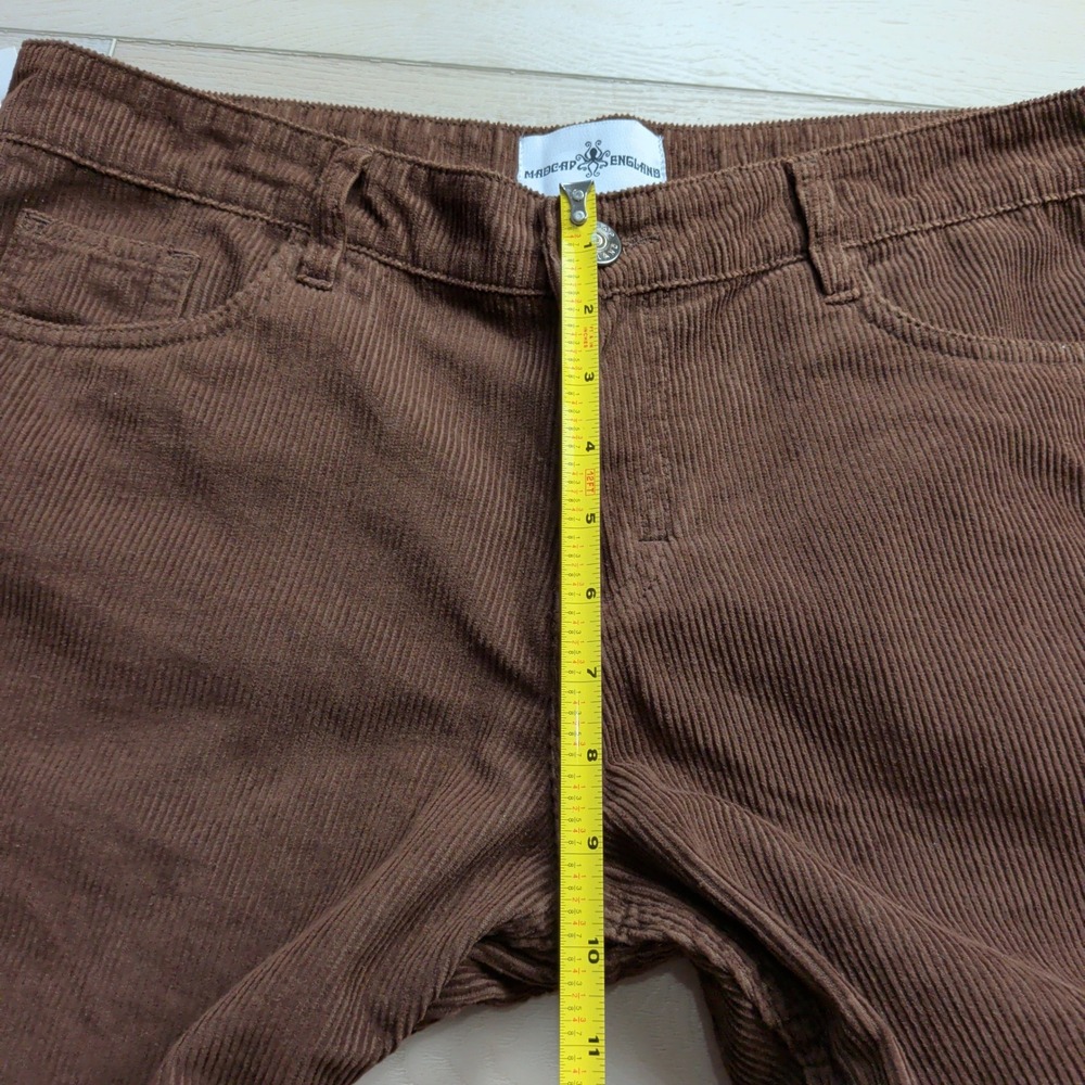 NEW Madcap England Corduroy Bell Bottom Flare Pants Mens 34x32 Brown Retro 70s - Picture 9 of 13